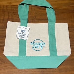 Trader Joe’s Spring Mini Totes GREEN- All colors available